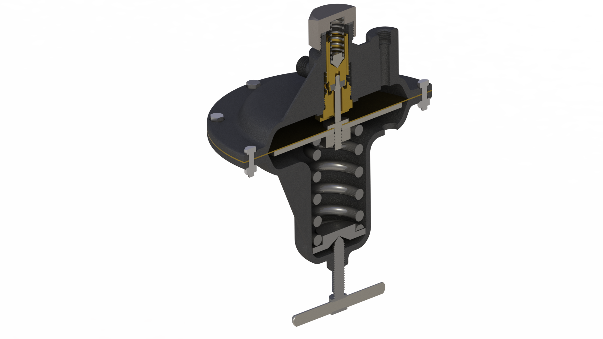 气压调节器3D数模