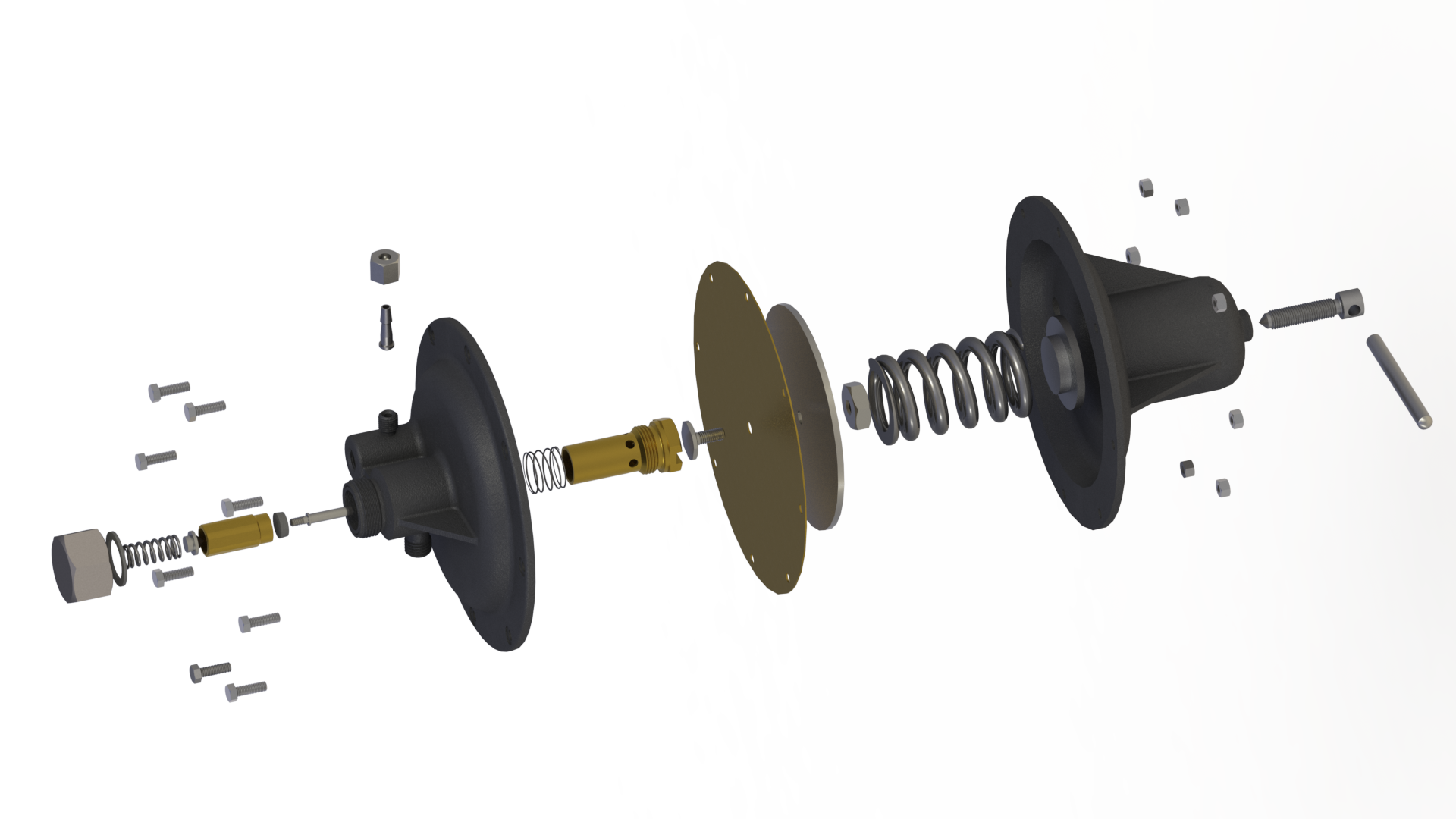 气压调节器3D数模