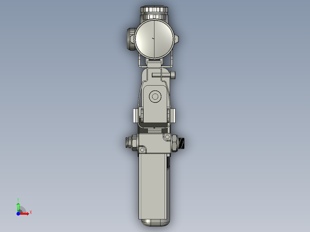 软弹气枪模型前视图