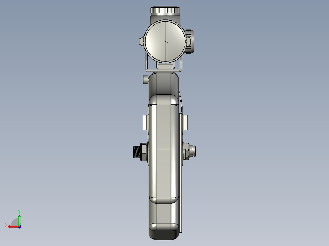 软弹气枪模型后视图