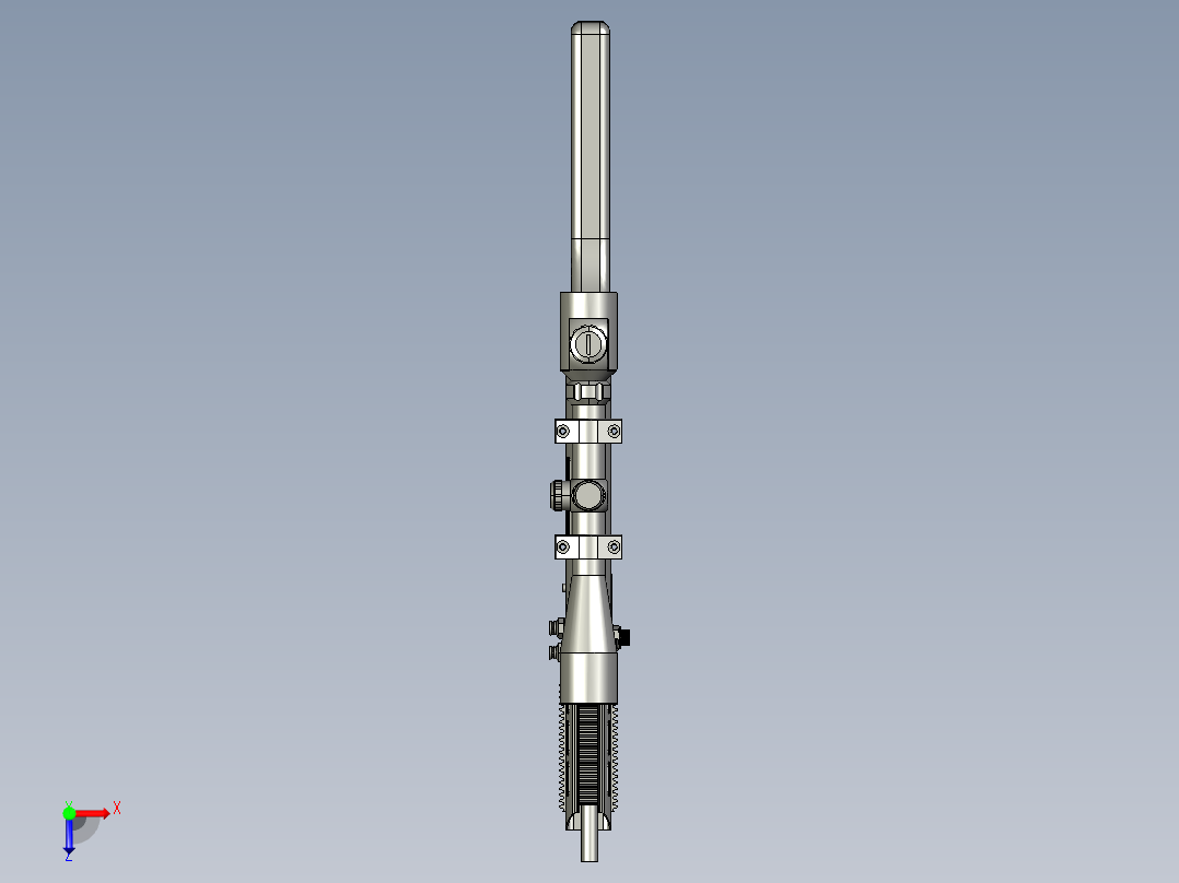 软弹气枪模型俯视图