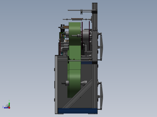 全自动口罩机 3D图 四层右视缩略图
