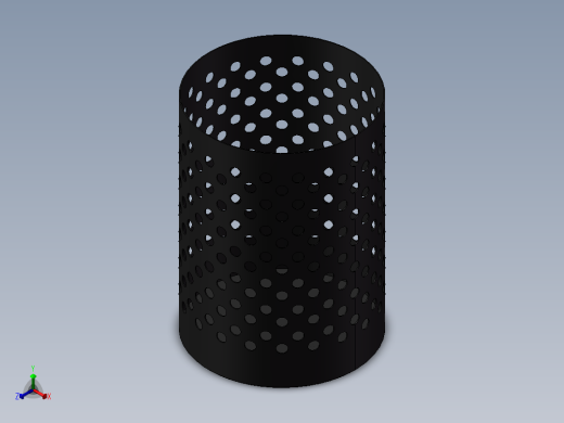 笔筒_圆形正等轴测缩略图