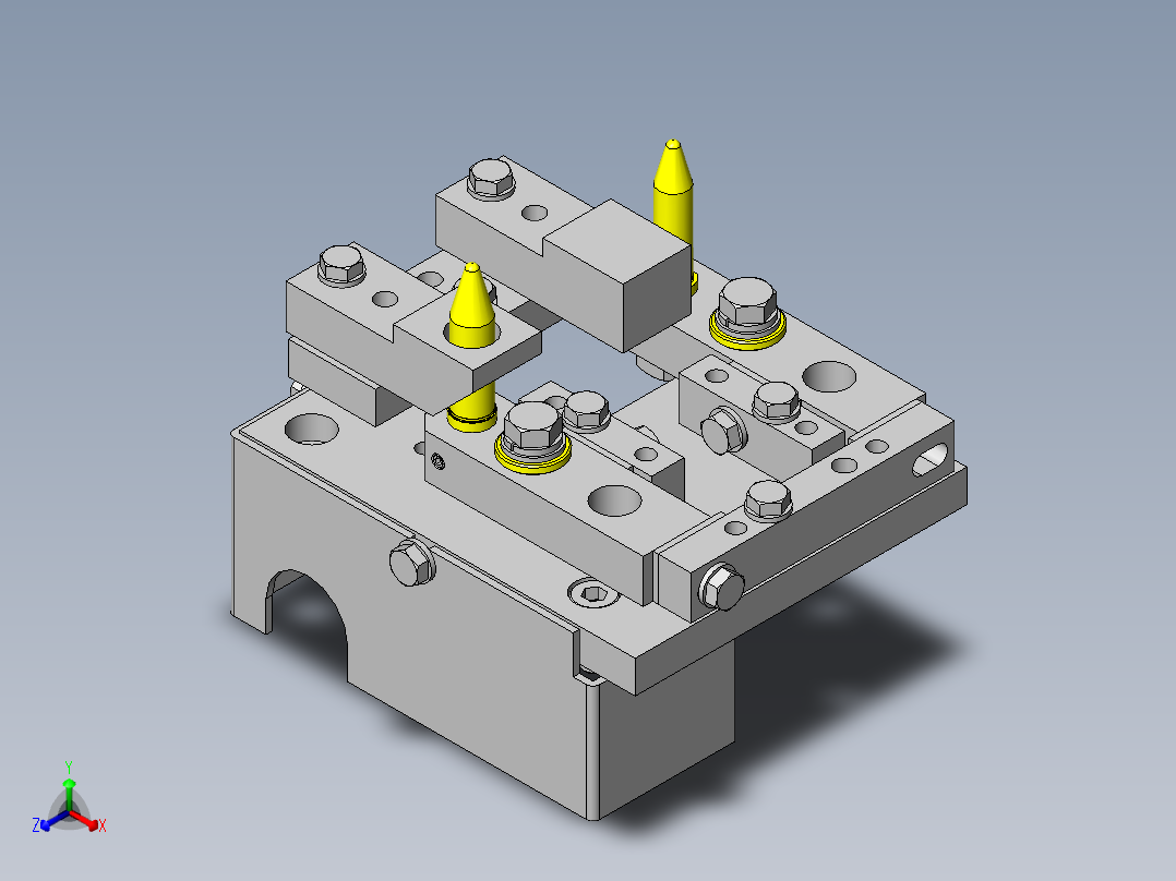 常用机械结构 (357)正等轴测图