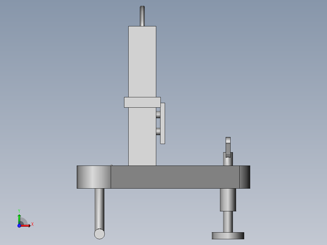 建筑工程测量设备支撑装置前视图