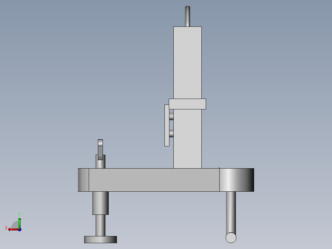 建筑工程测量设备支撑装置后视图