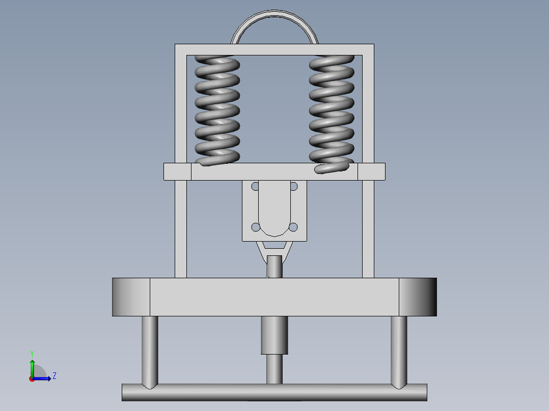 建筑工程测量设备支撑装置左视图