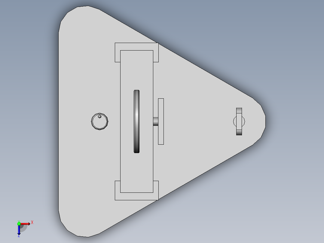 建筑工程测量设备支撑装置俯视图