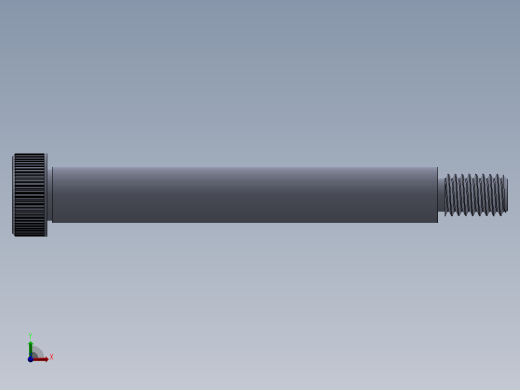 内六角螺螺栓-SB 0.375-16 x3.5.SLDPRT前视缩略图
