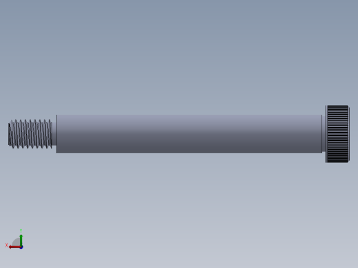 内六角螺螺栓-SB 0.375-16 x3.5.SLDPRT后视缩略图