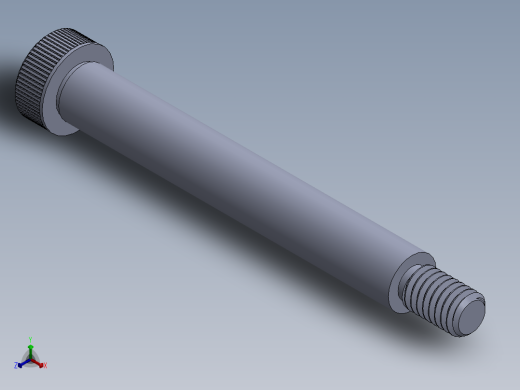 内六角螺螺栓-SB 0.375-16 x3.5.SLDPRT正等轴测缩略图