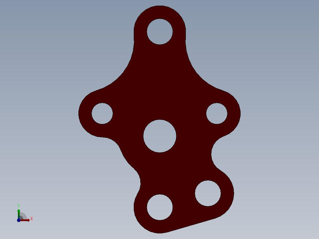 SW建模练习题-exercise 147前视图