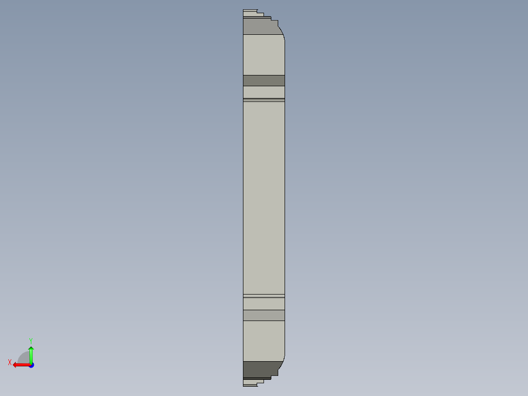 基恩士FS-V22_endunit_kc图纸模型后视图
