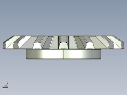 4143 OldGray Technic Gear 14 Tooth Bevel.STEP后视缩略图