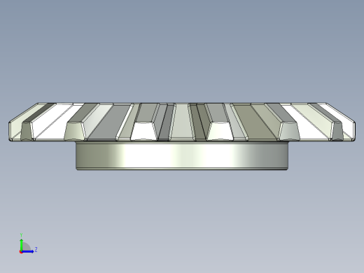 4143 OldGray Technic Gear 14 Tooth Bevel.STEP左视缩略图