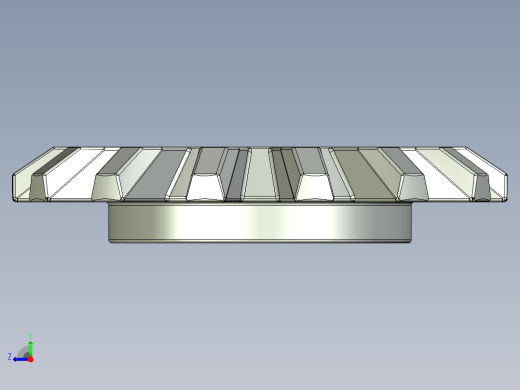 4143 OldGray Technic Gear 14 Tooth Bevel.STEP右视缩略图