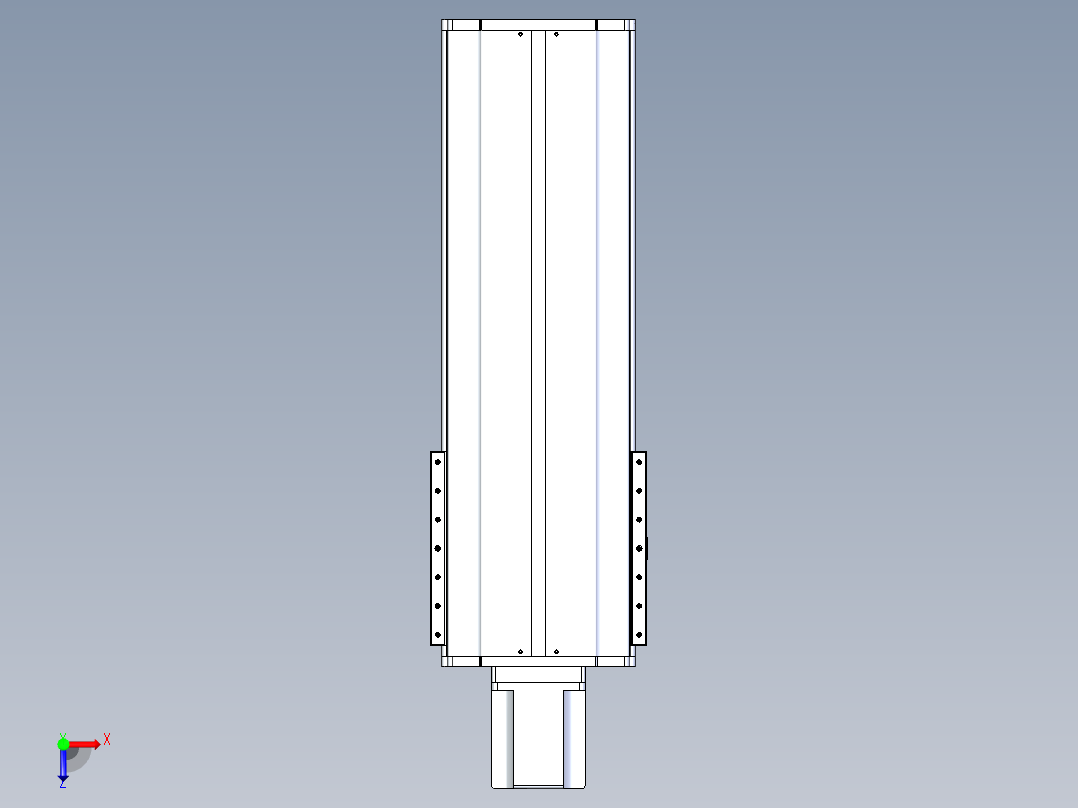东锦丝杆传动-直线滑台模组DH270-C-L10-S500-BC-T1000W-C3俯视图