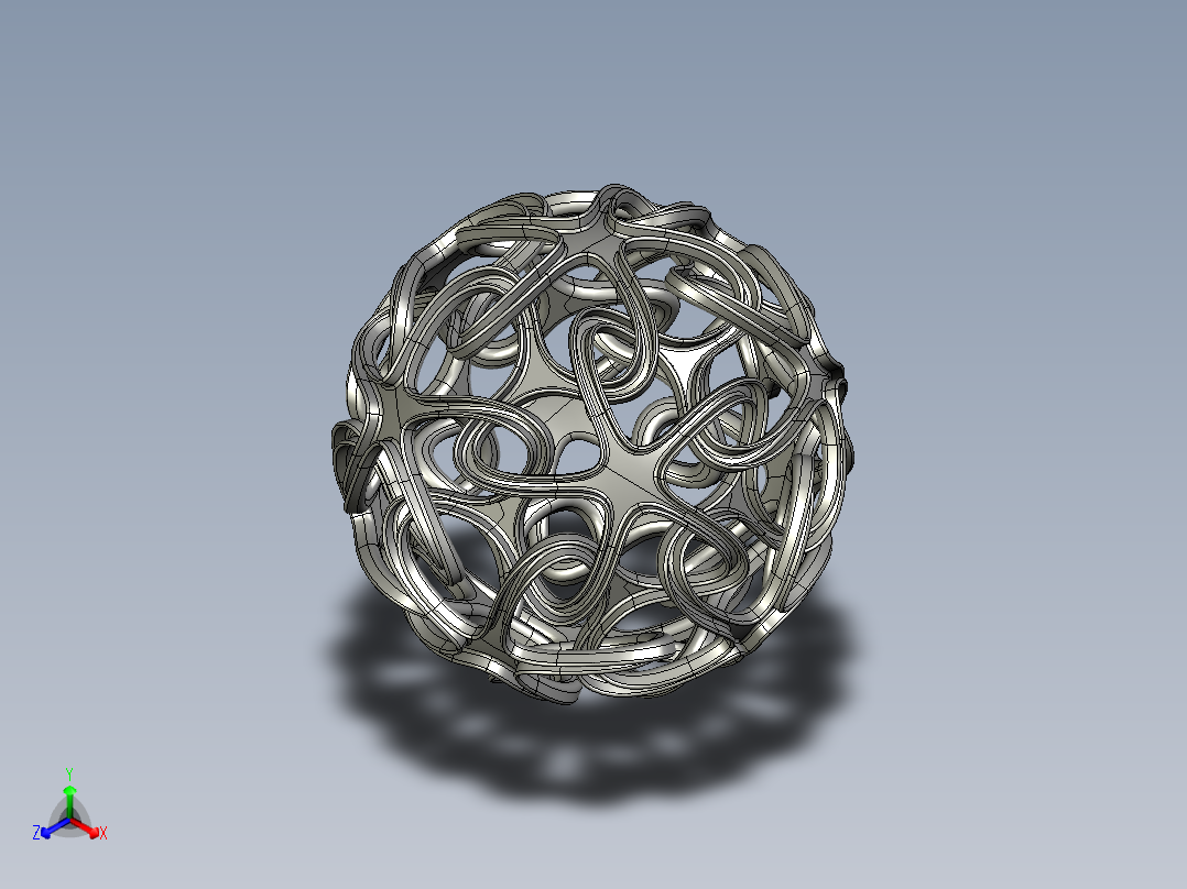 耳环4正等轴测图