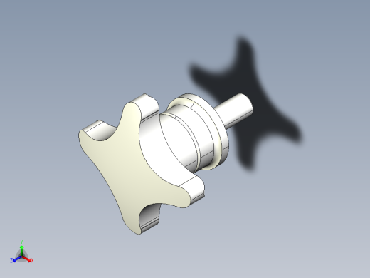 星型把手(A)2470-3D多系列多零件图纸模型