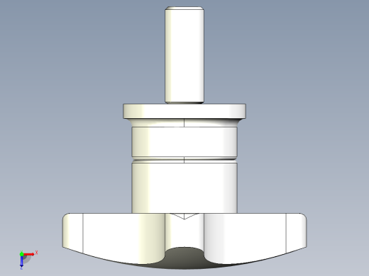 星型把手(A)2470-3D多系列多零件图纸模型俯视缩略图