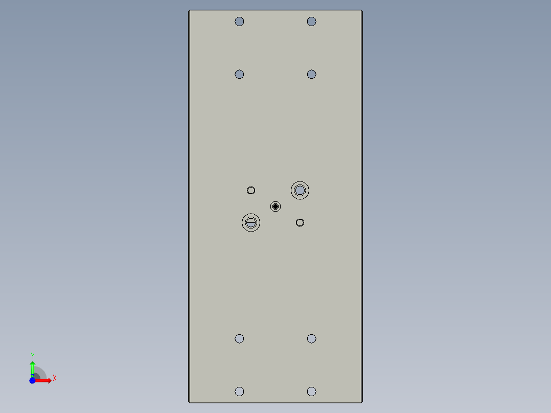 角度整形治具前视图