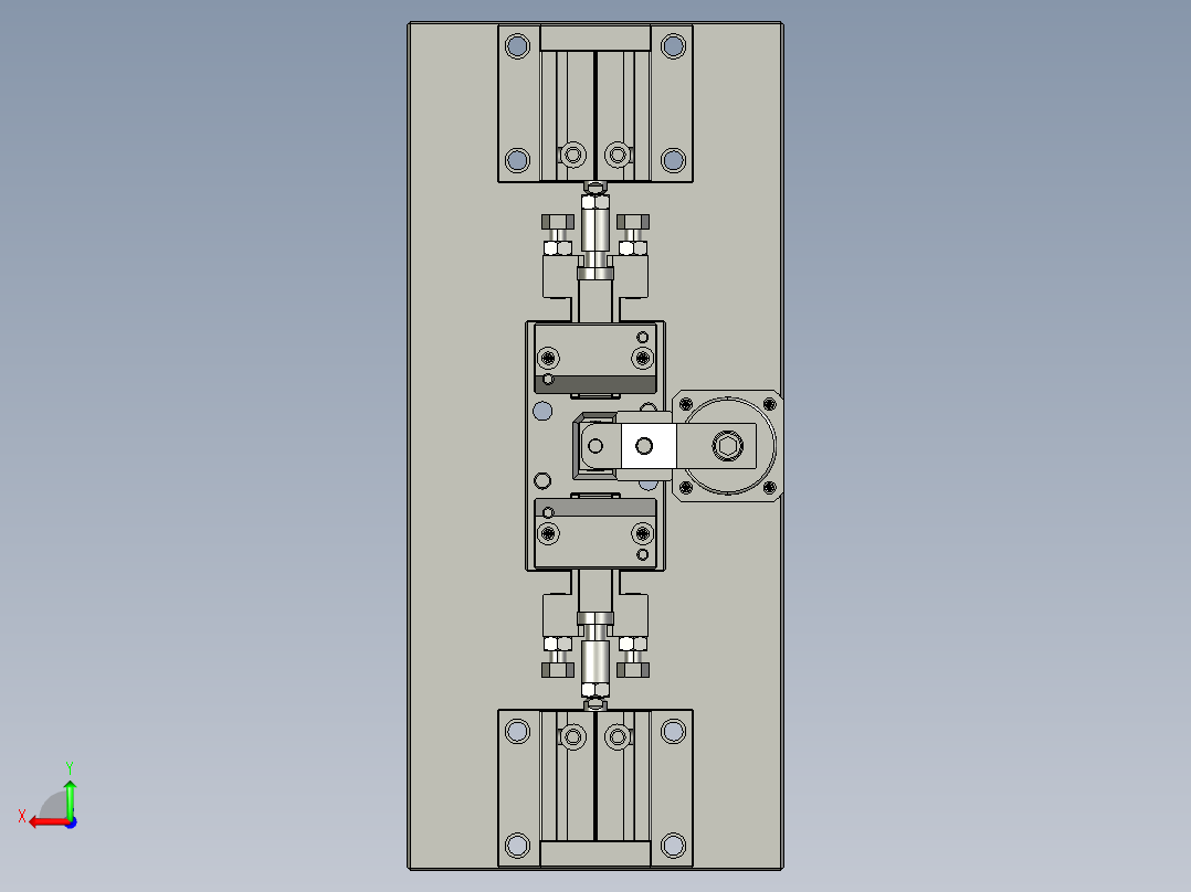 角度整形治具后视图