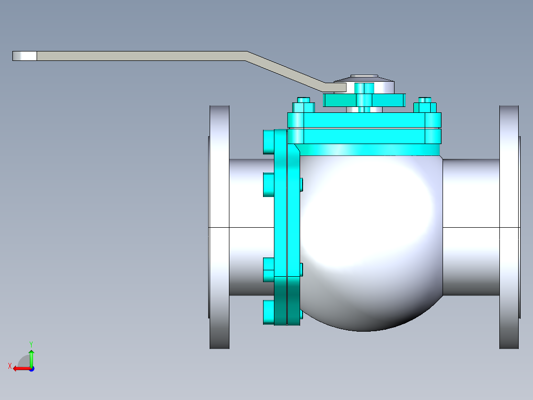 阀门模型-______[150]后视图