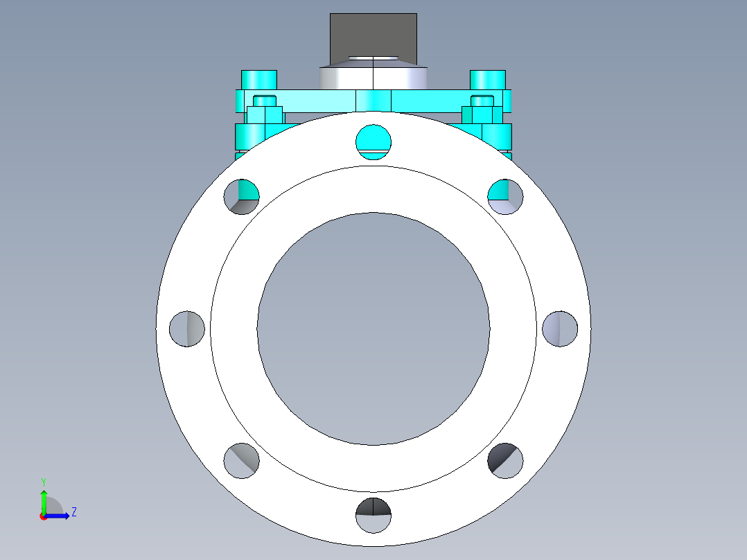 阀门模型-______[150]左视图