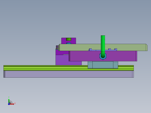 简易滑动位置分度机构前视缩略图