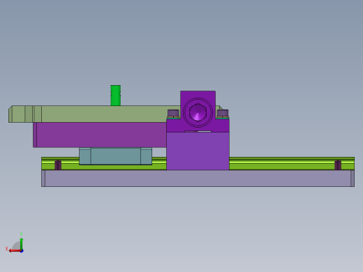 简易滑动位置分度机构后视缩略图