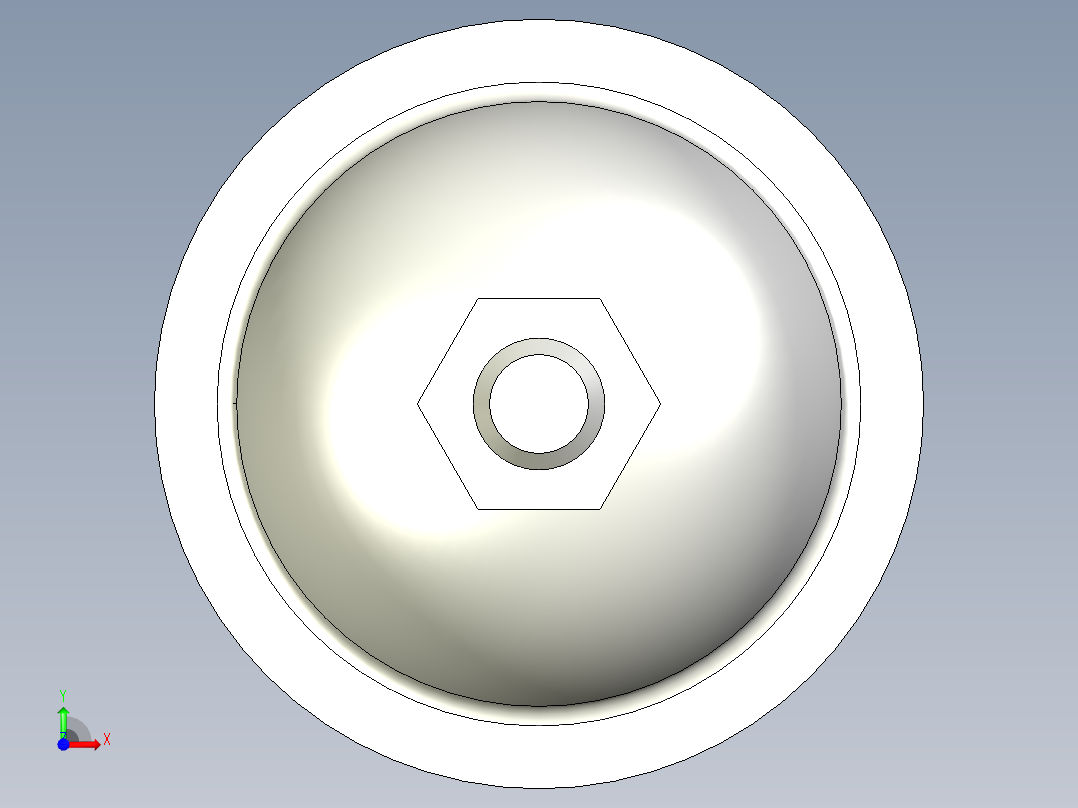 不銹鋼喇叭腳座5538-3D多系列多零件图纸模型前视图