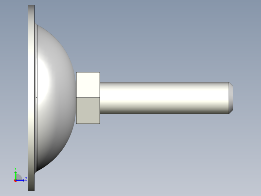 不銹鋼喇叭腳座5538-3D多系列多零件图纸模型左视缩略图