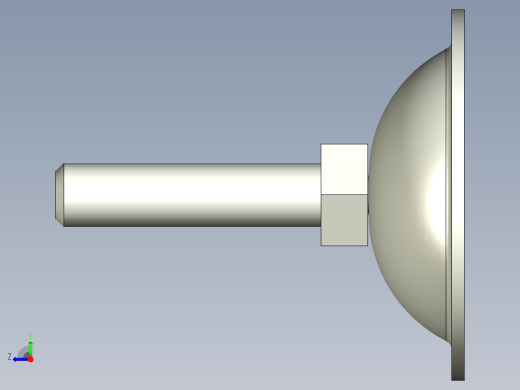 不銹鋼喇叭腳座5538-3D多系列多零件图纸模型右视缩略图