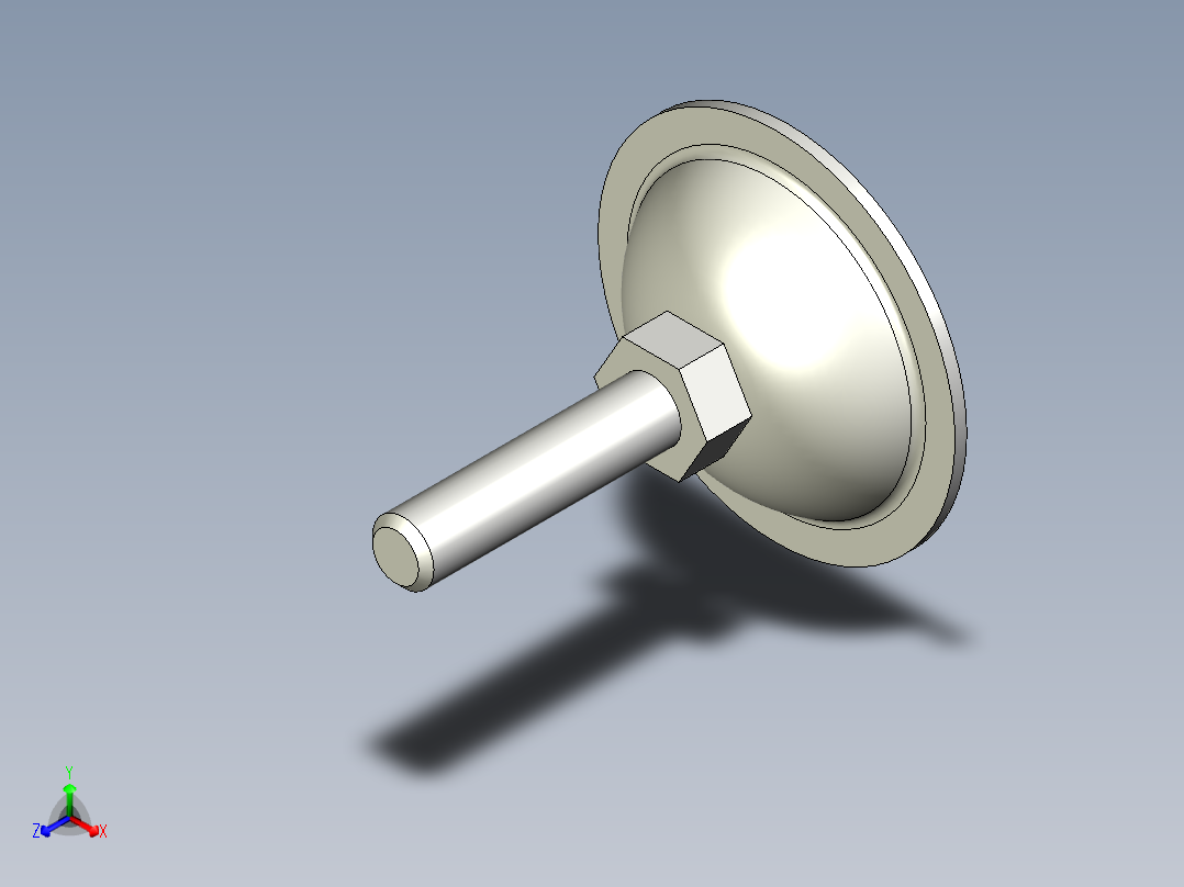 不銹鋼喇叭腳座5538-3D多系列多零件图纸模型正等轴测图