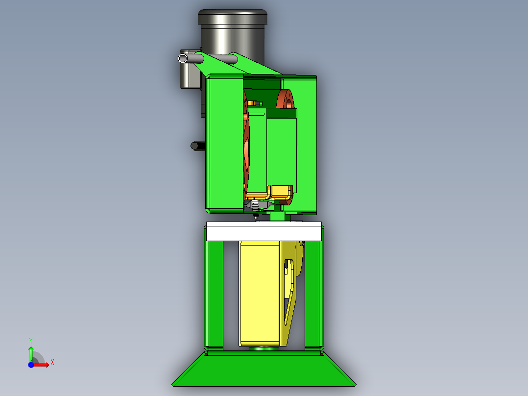 Ellis 1800 双斜切带锯前视图