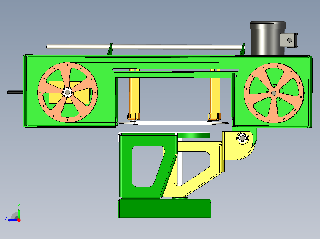 Ellis 1800 双斜切带锯右视图