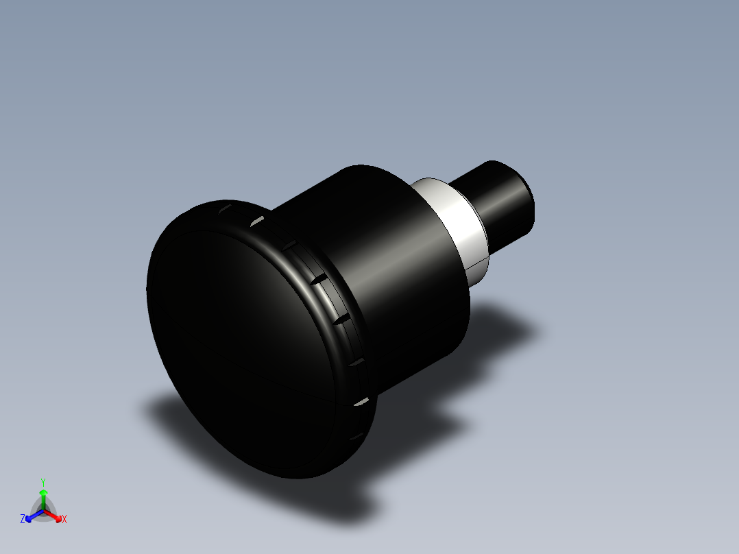 分割定位柱(迷你型)2211-3D多系列多零件图纸模型主视图