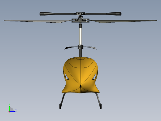 直升飞机 飞机模型设计 (83)左视缩略图