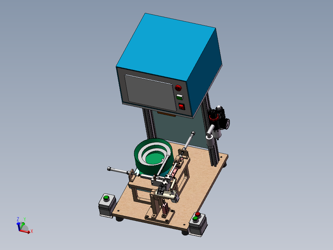 震动盘送料半自动压装机
