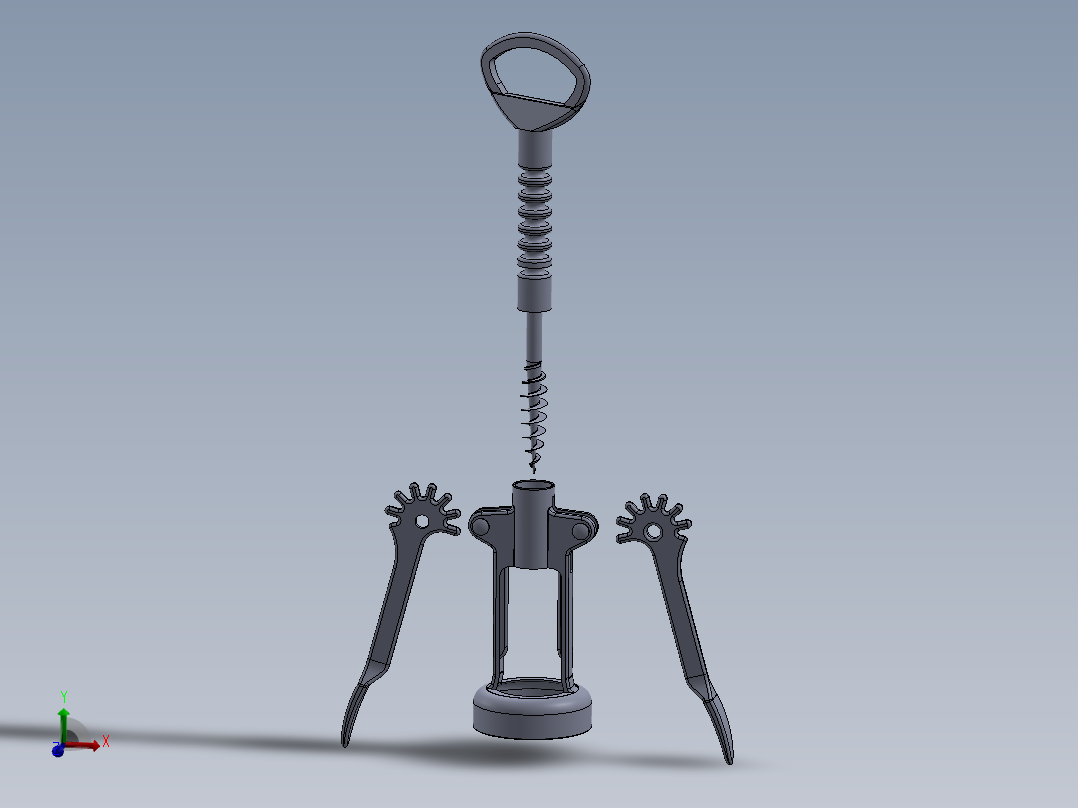 螺旋开瓶器12主视图