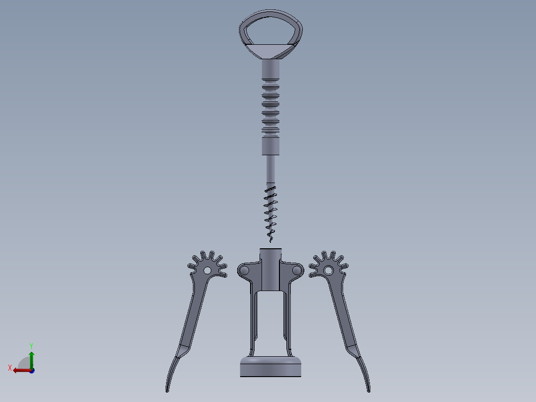 螺旋开瓶器12后视图