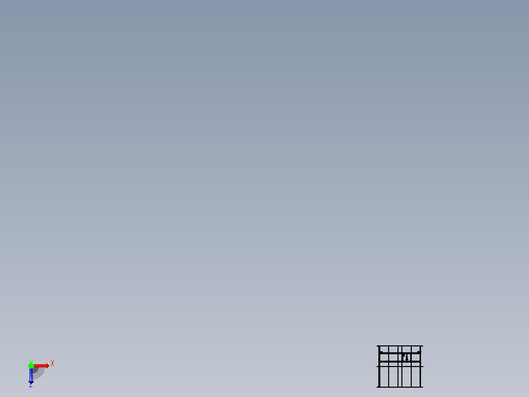 厂房车间货物搬运用电动吊机俯视图