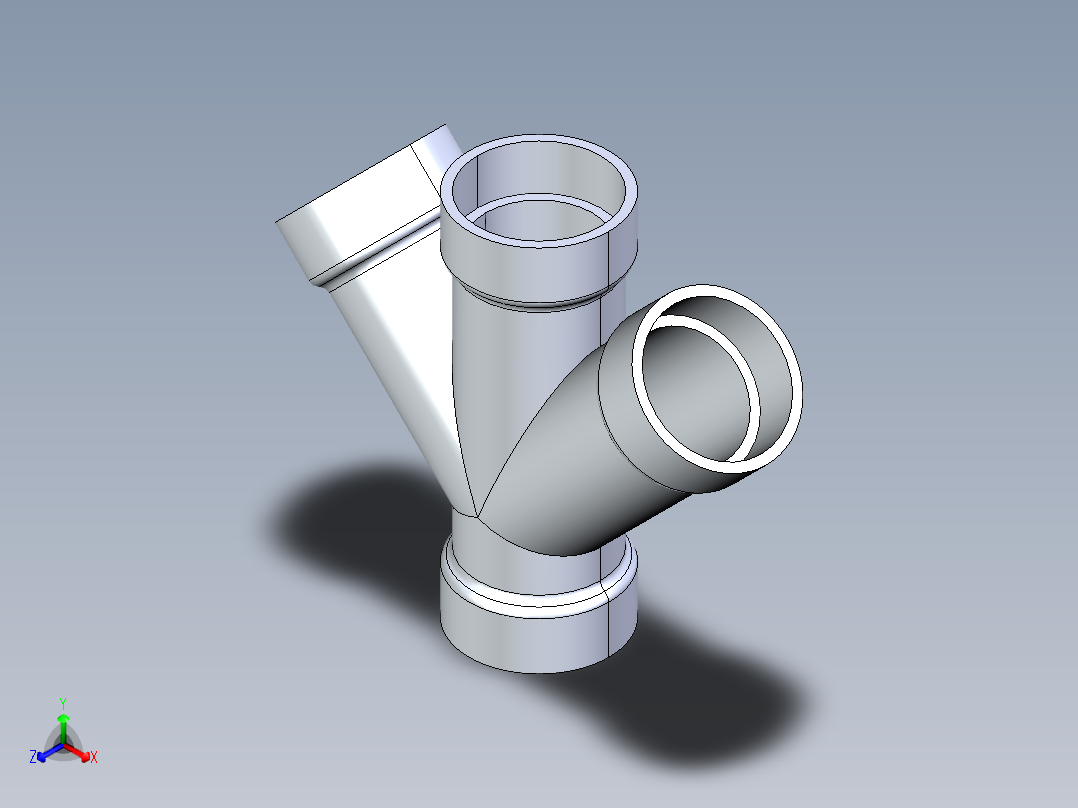 船舶管路系统S7_SeaDrainPLUS_DoubleWye-SxSxSxS_37E163502_2in Sea Drain Plus - Double Wye - SxSxSxS主视图