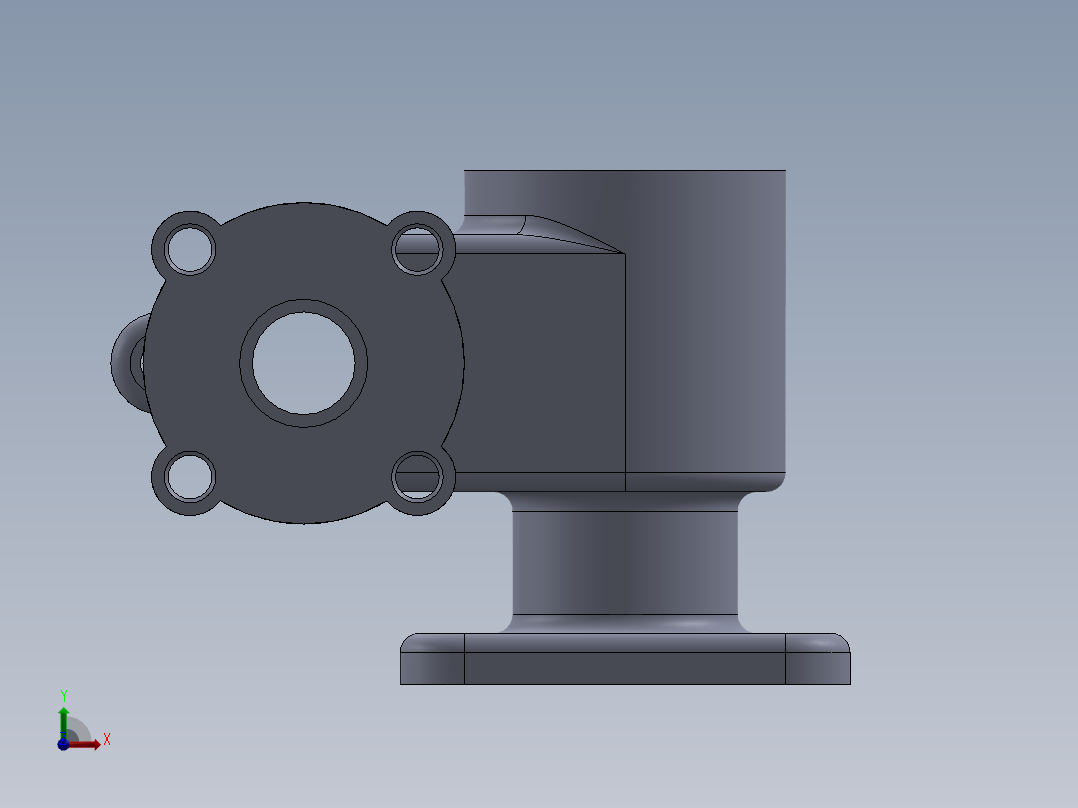 机械零件图9前视图