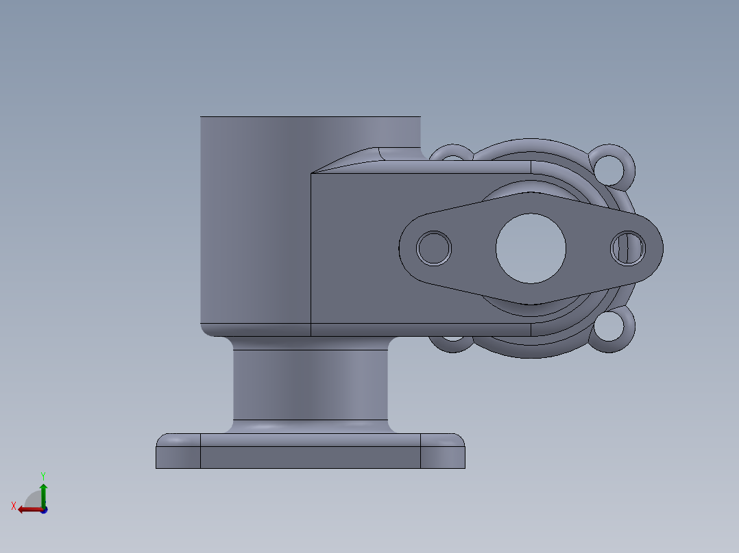 机械零件图9后视图