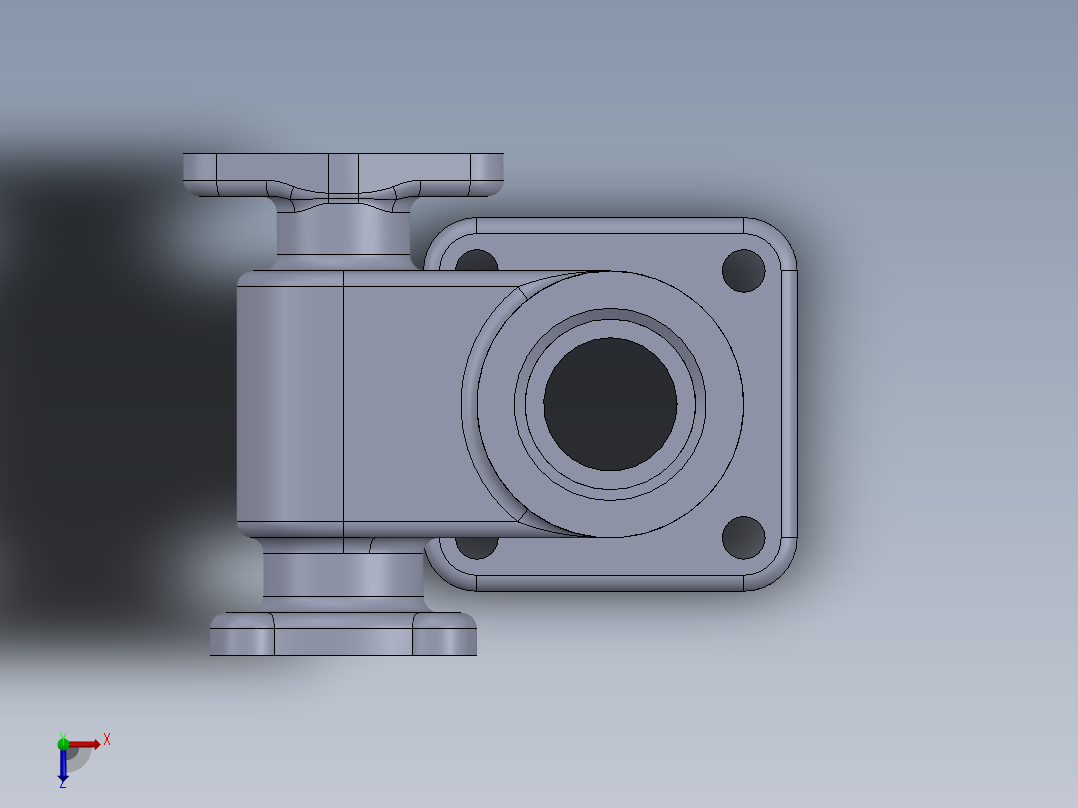 机械零件图9俯视图