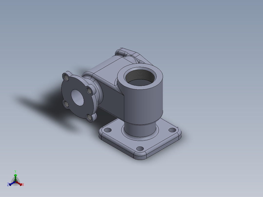 机械零件图9正等轴测图