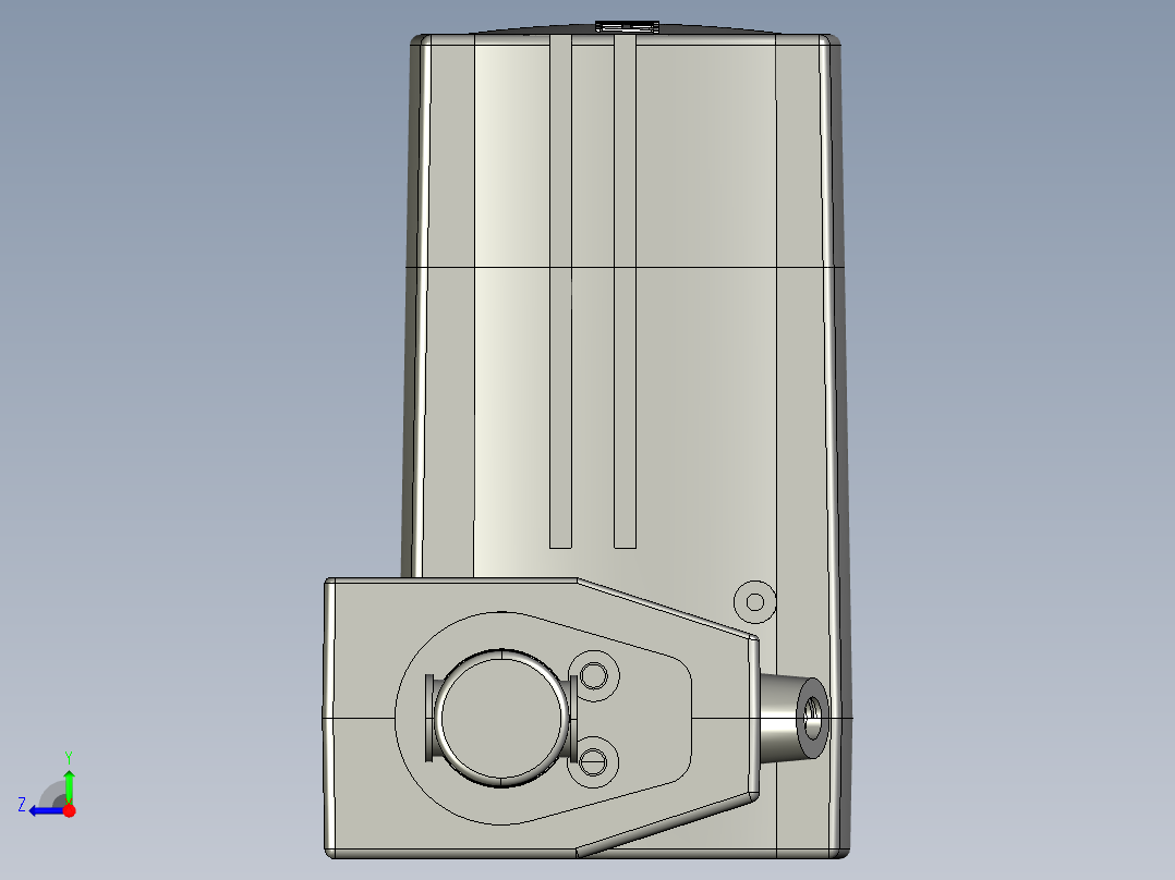 上银线性制动器LAM3_STEP右视图