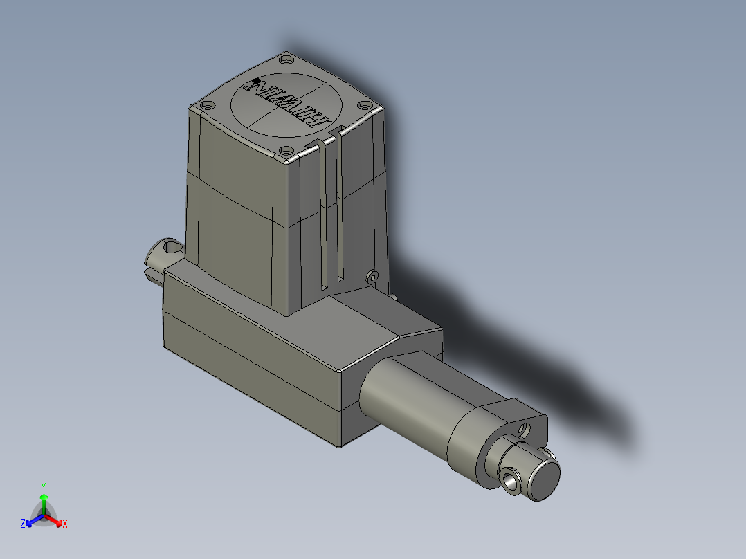 上银线性制动器LAM3_STEP正等轴测图