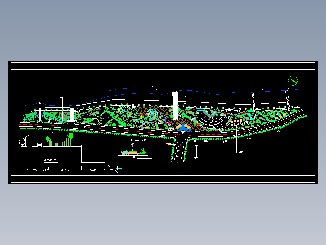 镇滨江公园景及规划